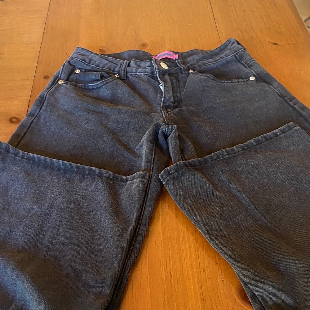 Edikted Dark Blue Flare Jeans